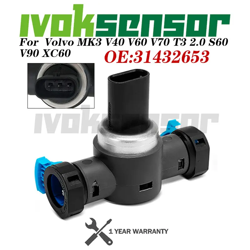 

Новый датчик давления топлива 31432653 для Volvo MK3 V40 V60 V70 T3 2.0 D4 S60 S80 V90 XC40 XC60 XC70 XC90 2014-2019