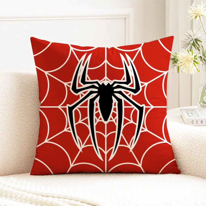 Marvel Spiderman kussensloop rode Spider logo patroon decoratief kussen bank slaapkamer superheld fan cadeau