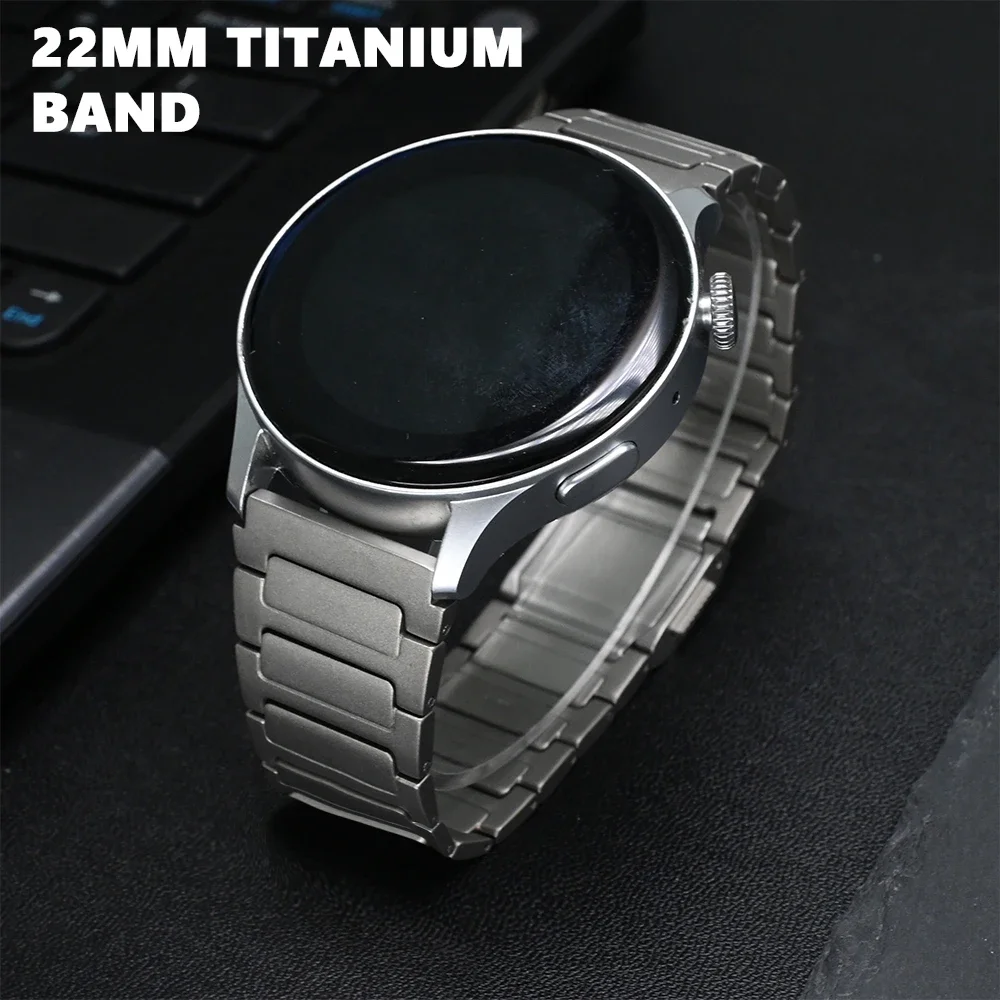 22mm Titanium Magnetic Band for Huawei GT5/4 5Pro 46mm Watch 4/4Pro Smart Watch Men Strap for Amazfit T-REX 3 Luxury Band Correa
