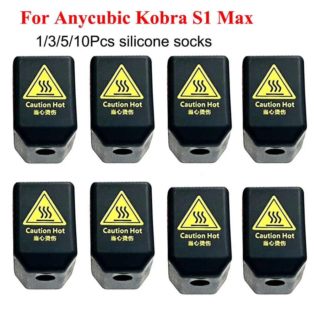 

Silicone Sleeve for Anycubic Kobra S1 Max 3D Printer Silicone Sock Heat Insulation for Kobra S1 Max Hotend Protector Cover Case