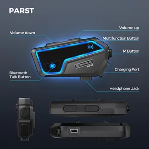 Gearelec GX10 Bluetooth Motorradhelm Head Phone 10 Pilots BT Moto Wireless Intercom Musik PK B4FM-X 6 Hauptverkauf Batterie PK5 - №2