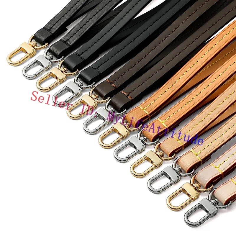 Cinturino da polso in vera pelle Vachetta per borsa di design Borsa da toilette Borsa da toilette Zippy Piccola pochette 4 colori