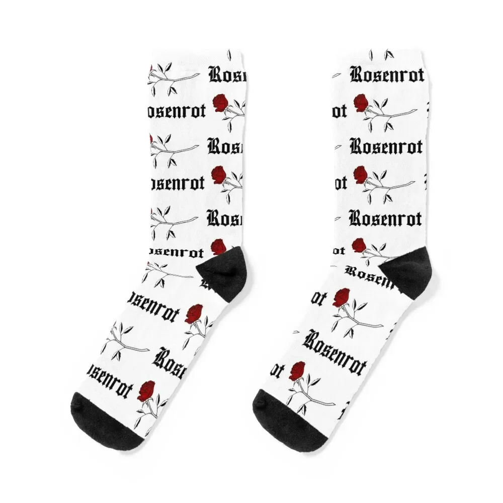 

Rosenrot - Black Socks cotton new year Mens Socks Women's