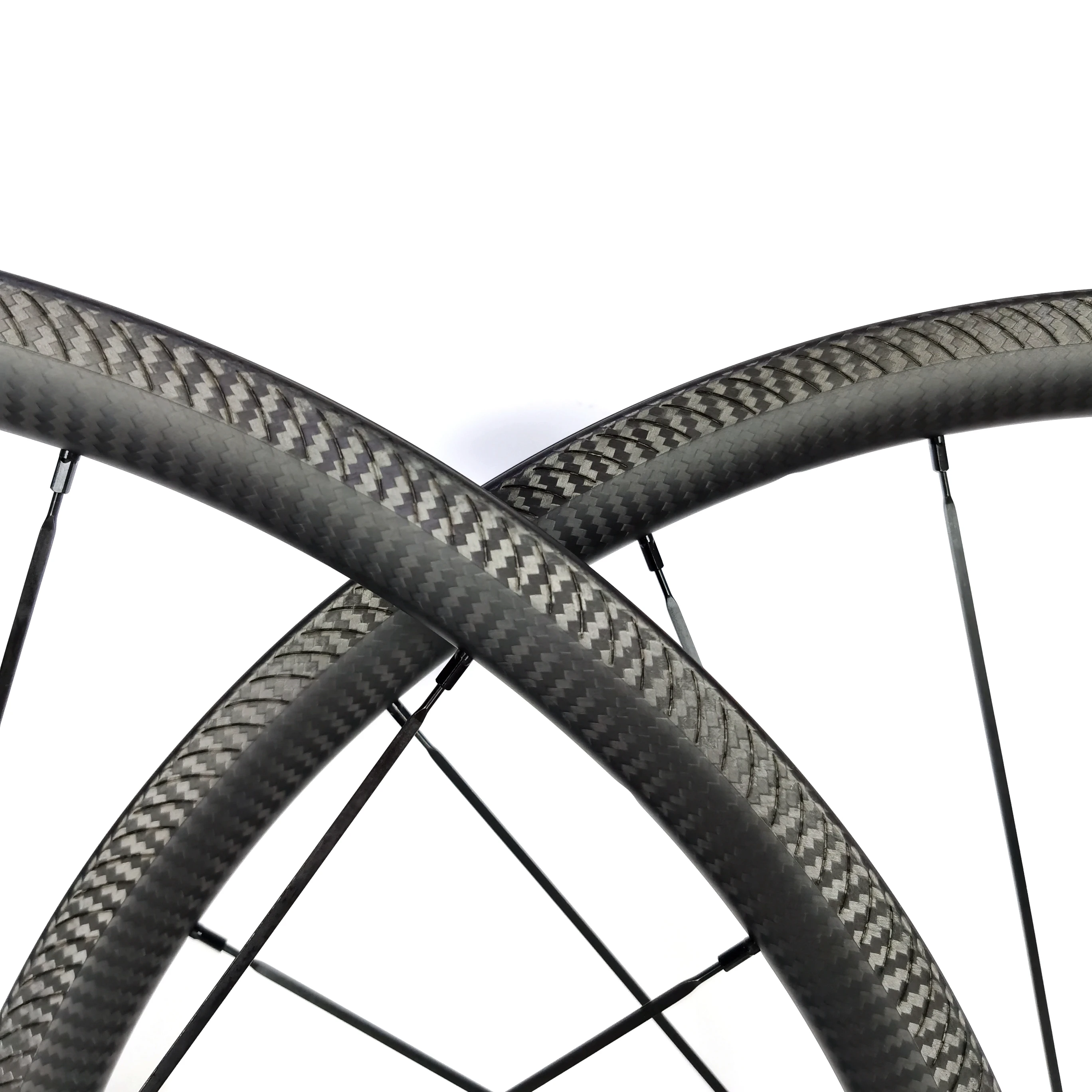 

700C Road Bicycle Carbon Fiber Rim Brake Wheel Set Special Brake Surface AC3 Depth 30/38/50/60mm Width 23/25/28mm Customize Logo