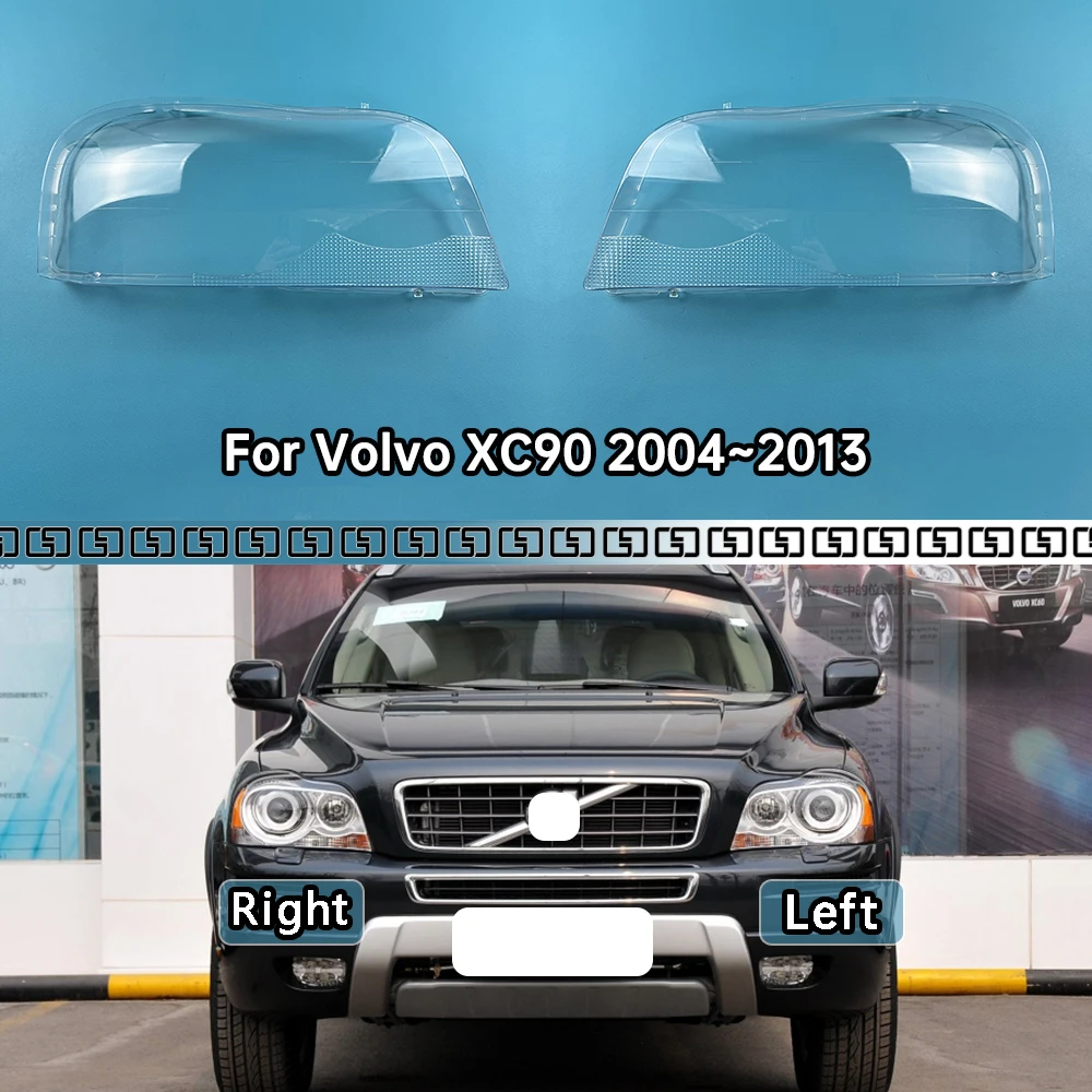 

For Volvo XC90 2004~2013 Front Headlamp Lamp Cover Transparent Headlight Shell Lens Plexiglass Replace The Original Lampshade