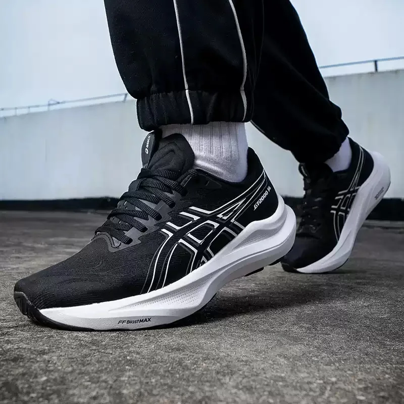 Asics Men GT-2000 14 Black White Stable Support Breathable Mesh Cushion Running Shoes 1011C056-001
