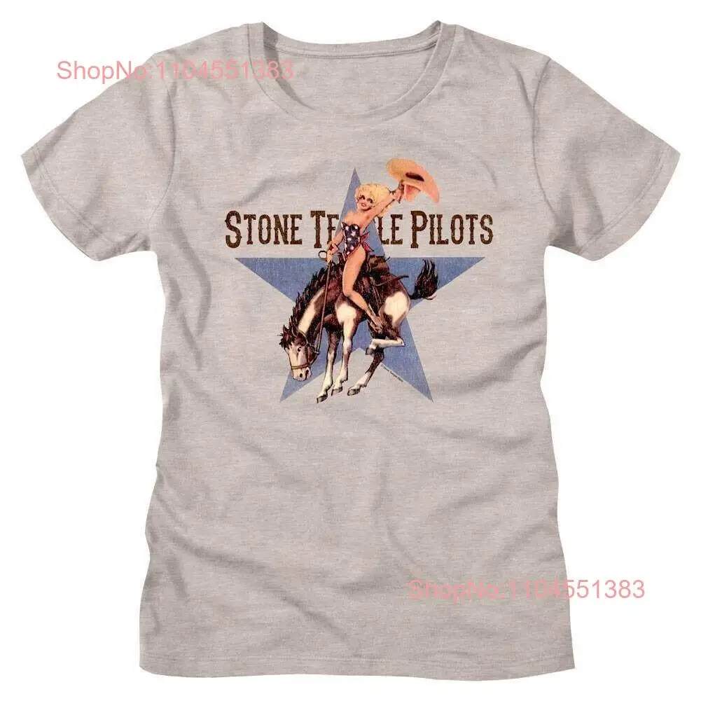 

Stone Temple Pilots Cowgirl Riding Bronco Women's T Shirt