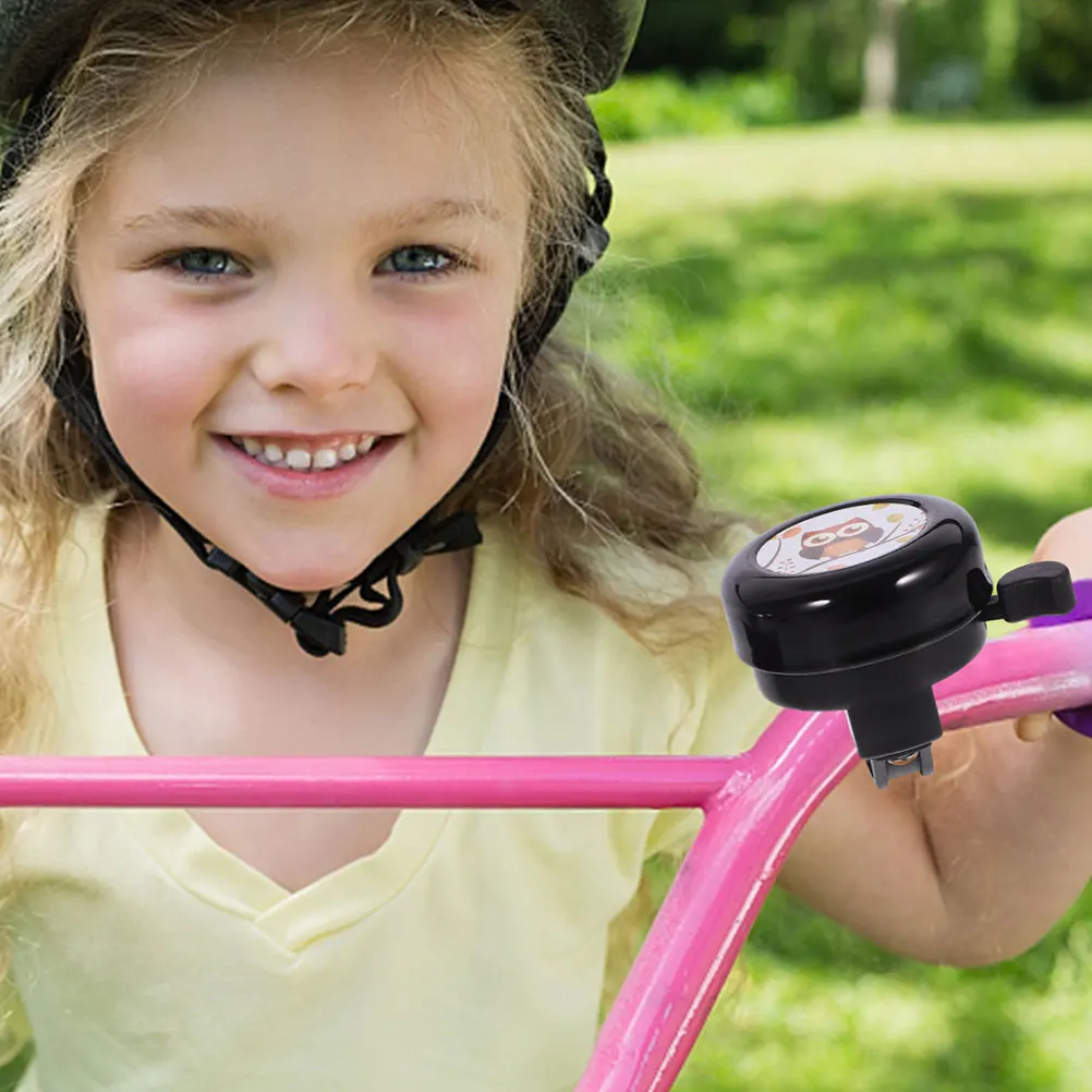 

Bike Bell for Child Plastic Material Loud Crisp Sound Cartoon Shape Bicycle Accessories Kid Tricycle Ring Young Rider
