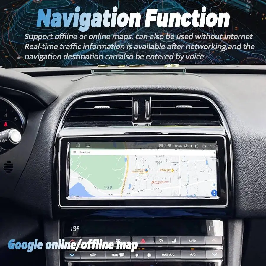 نظام تحديد المواقع نافي BT المدمج في 360 10.25 بوصة راديو السيارة HU أندرويد 15 راديو السيارة لجاكوار XE F PACE X760 X761 2016-2019 DSP Carplay الشاشة