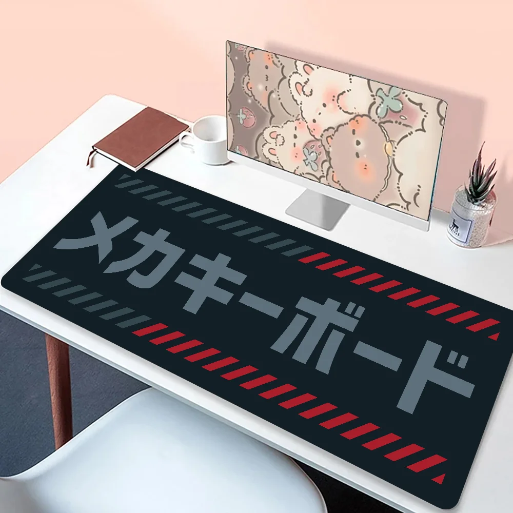 Art Mechanical Keyboard Accessories Pink black Gaming Mousepad Expansion pad Sushi XXL Size Non-slip for Laptop Desk Office Mat