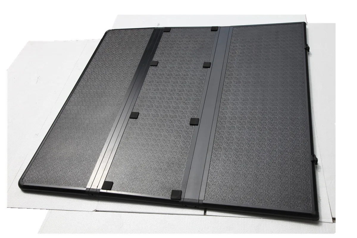 KV8802 2007-2017 F150 6.5 "ft السرير ضبط عدة الصلب ثلاثي للطي تونيو غطاء شاحنة السرير قفل شاحنة صغيرة يغطي