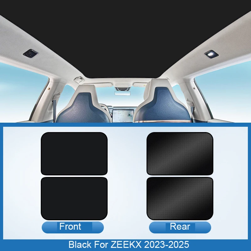 

2pcs/lot For ZEEKR X 2023-2025 Car Ice Crystal Sunroof Sunshade Skylight Roof Heat Insulation Shading Interior Auto Accessory