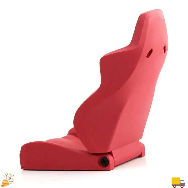Simulation Cab Car Seat Chair Model Decoration For 1/10 Axial SCX10 III 90046 Wrangler RC Crawler Car Accessories , Red