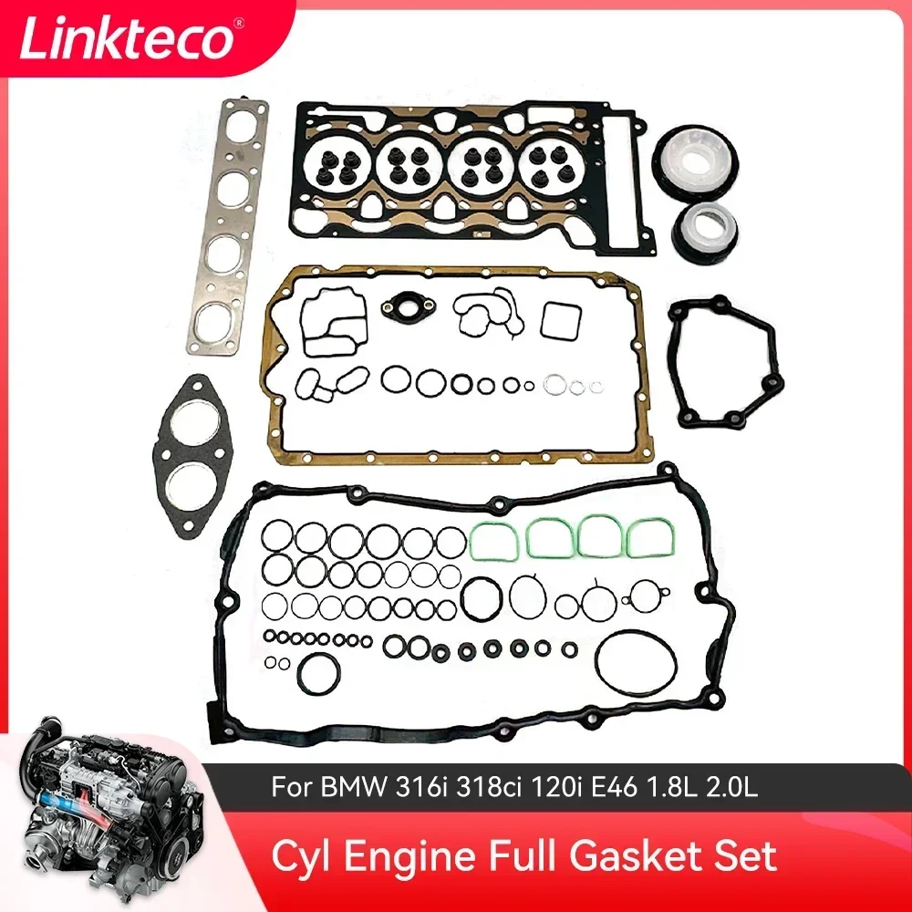 

Engine Full Gasket Seal Set Kit 1.8 2.0 L Gas N42 N43 N46 00-20 For BMW E81 E82 E87 E88 E84 E46 E90 E91 E92 E93 E60 E61 N46B20