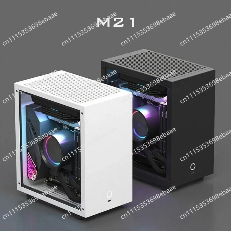 M21 M31 Mini ITX Computer Case Support 120mm AIO Liquid Cooler Low Profile GPU 1U Flex ATX PSU