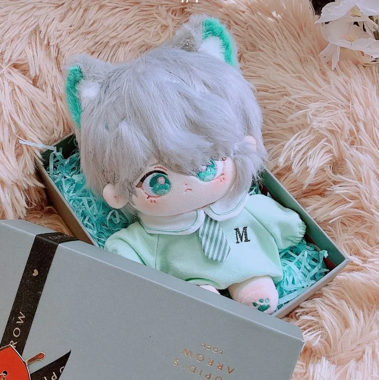 ตุ๊กตาผ้าคอตตอนแต่งตัวตัวละครอัลไฮธัมจากเกม Genshin Impact ขนาด 20 ซม. พร้อมชุดคอสเพลย์ หูตุ๊กตา ของขวัญคริสต์มาส ของเล่นสำหรับเด็ก