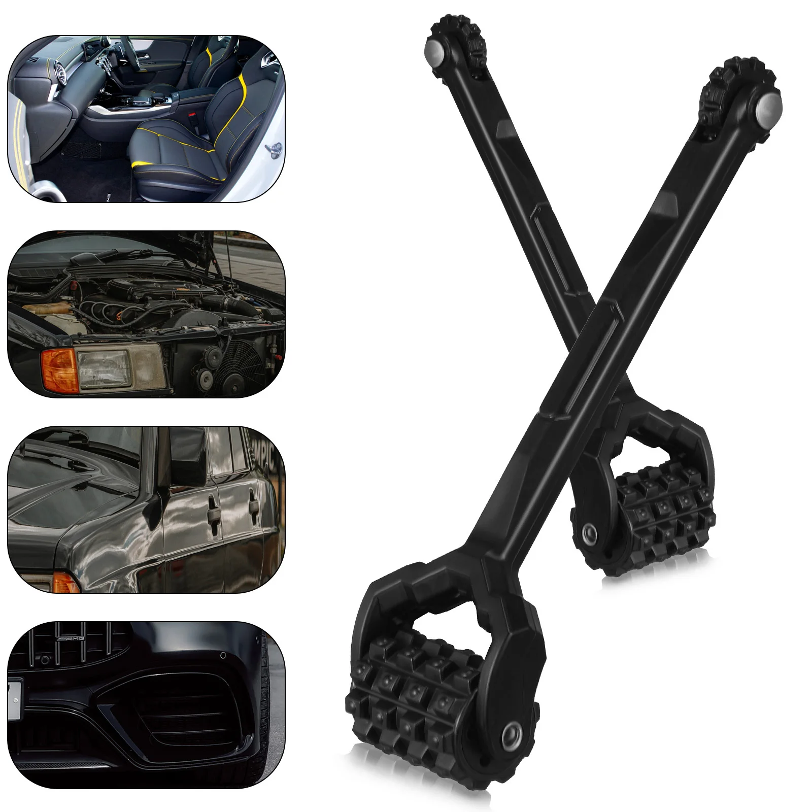 1pcs Sound Deadening Roller For Car Auto Noise Reduction Tool Pc Material Double-Ended Design Sand Mud Protection Wheel Repair