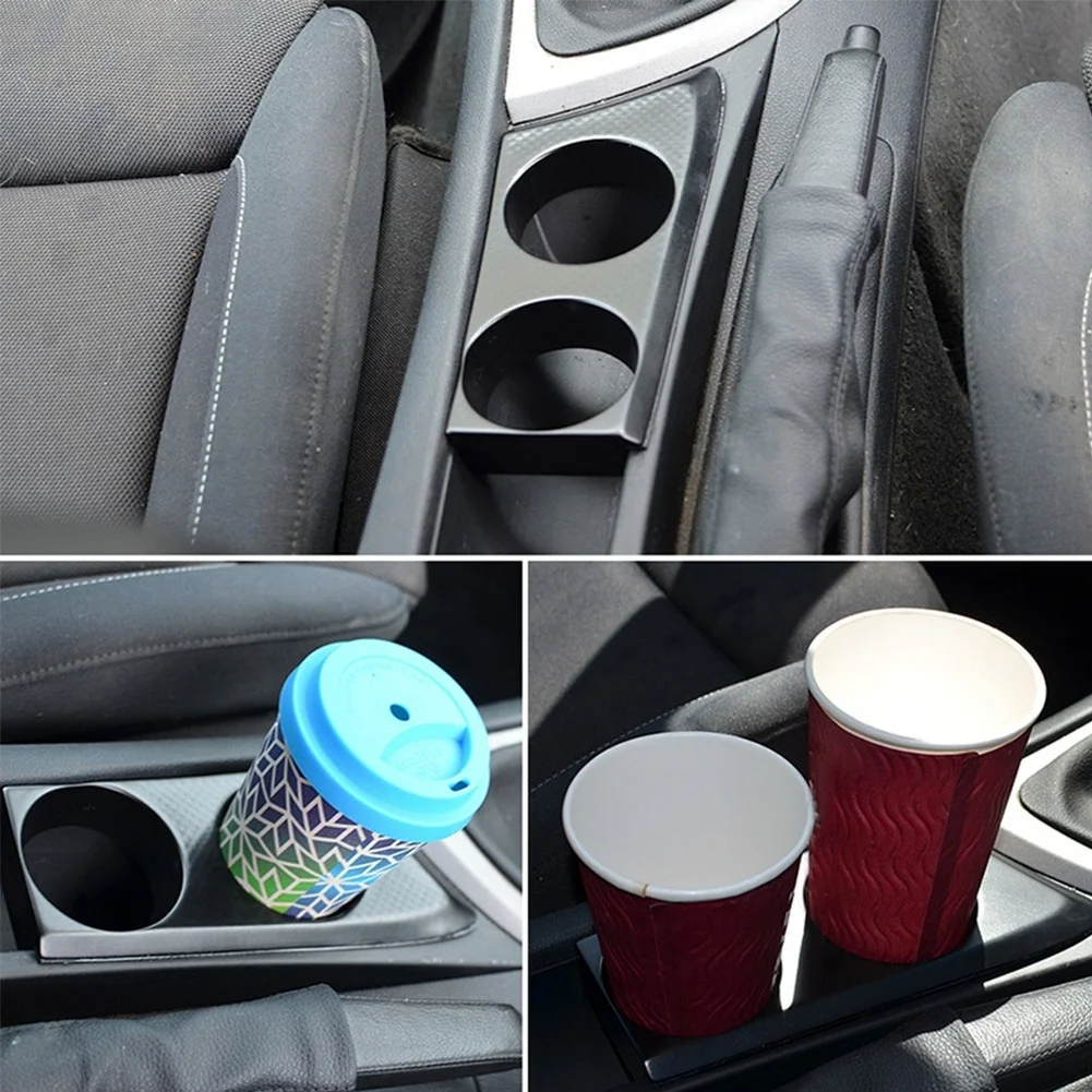 Aluminum Teacup Holder for BMW E81 E82 E87 E88 2004-2013 Right Hand Drive Center Console Panel with Secure Fit
