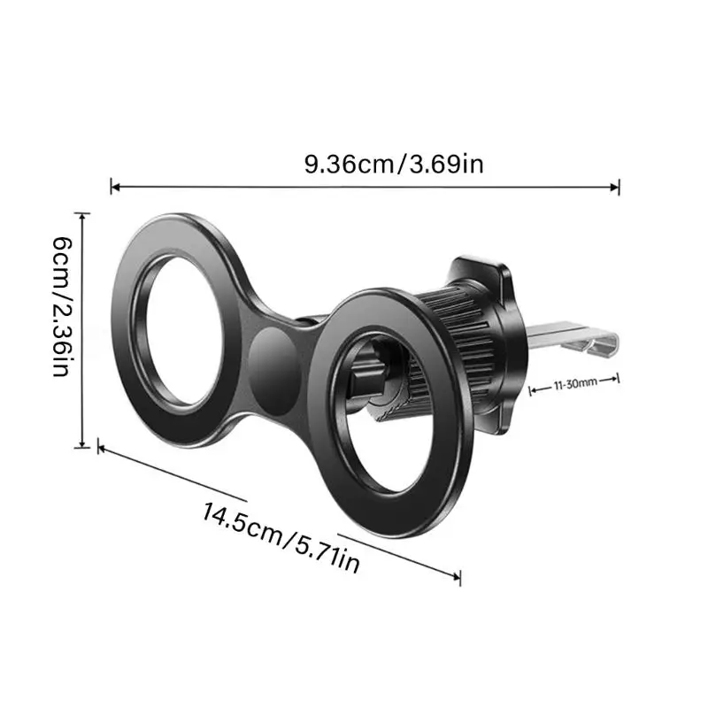 Y1UB 2 in 1 Phone Mount for Car Dashboard and Vent Double Head Design 360 Rotatable Holder for 4-7 Inch Mobile Phones