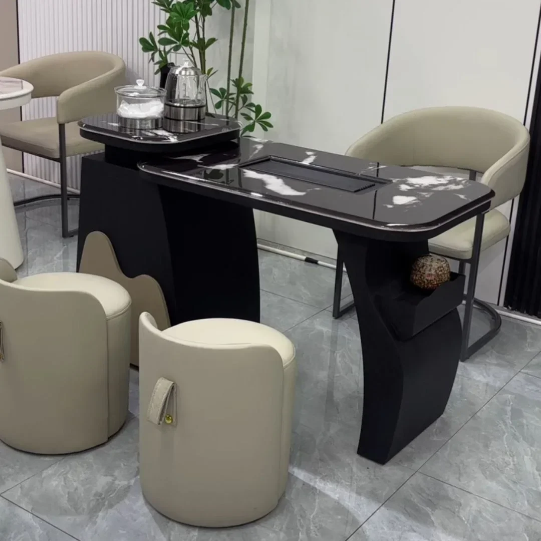 XL Kettle Integrated Embedded Balcony Tea Table And Chair Combination High-end Household Tea Brewing Table
