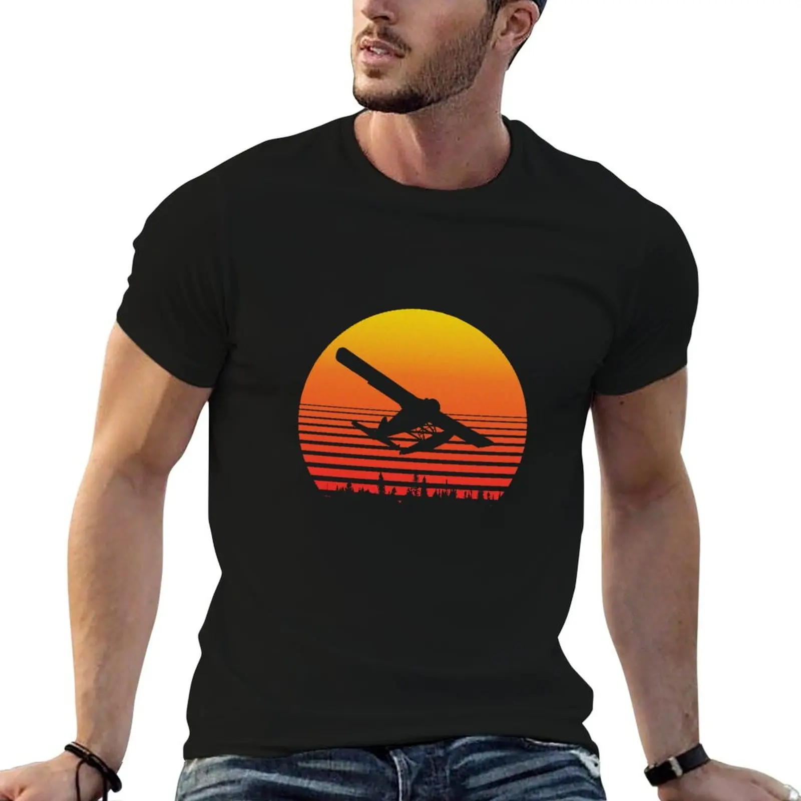 

Retro deHavilland Beaver DHC-2 flaotplane T-Shirt t shirt personalised t shirts for man cotton cotton tshirt 100% T-shirt