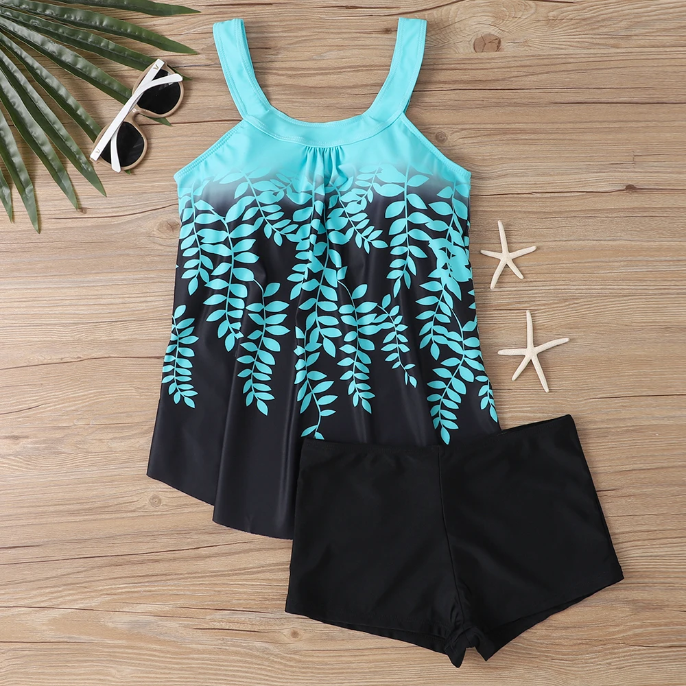 Damen Sexy Bikini Set Beachwear Fashion Print Bademode Sommer Tankini Single Bademode Zweiteiler S-6XL