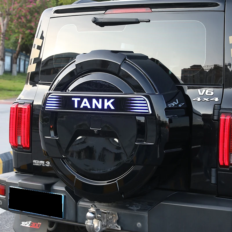 Tank 300 Mechanical Style Spare Tire Cover Rear Door Shell Modification Accessory for Vehicle