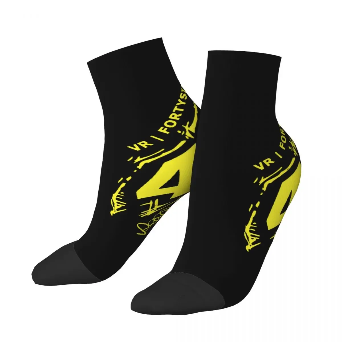 Cute Men's Rossi Dress Socks Unisex Warm Breathbale 3D Print Motorcycle Racing Crew 