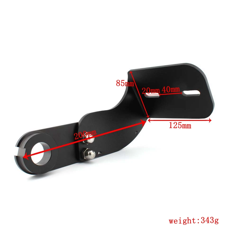 Motorcycle Black Modified Side Mount License Plate Bracket Holder For Harley Softail Fat Boy Breakout Dyna Street Bob 2018-2023