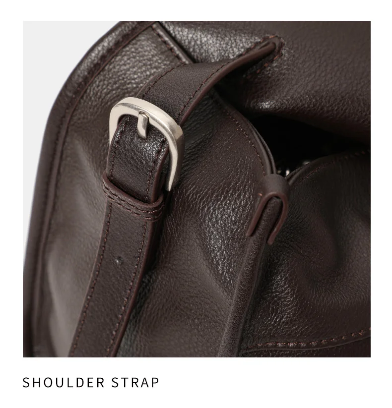 Große Kapazität, mehrere Taschen, Rindsleder, Damen-Umhängetasche, Litchi-Muster, Umhängetasche mit Klappe, verstellbarer Schultergurt, Alltagstasche – Detail 13