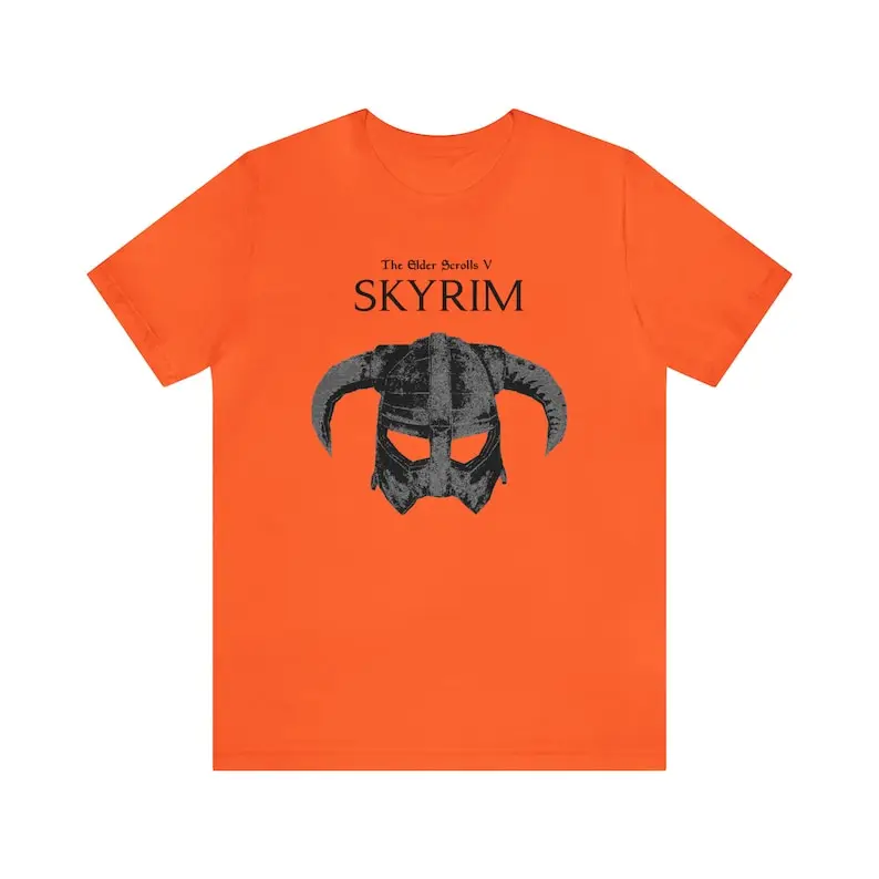 Elder Scroll T-Shirt ES5 Sky, RPG Game Shirt, Action Rpg Gaming Tee