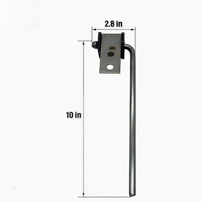 1PCS 90° Bend Universal Exhaust Hanger Bracket for Exhaust Pipe Mounting Ears Stainless Steel Swivel Hanger With Rubber Ring