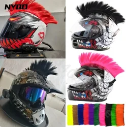 Mohawk Wig Motorcycle Helmet Decoration Punk Style Cockscomb Halloween Helm Accessories Casco Moto
