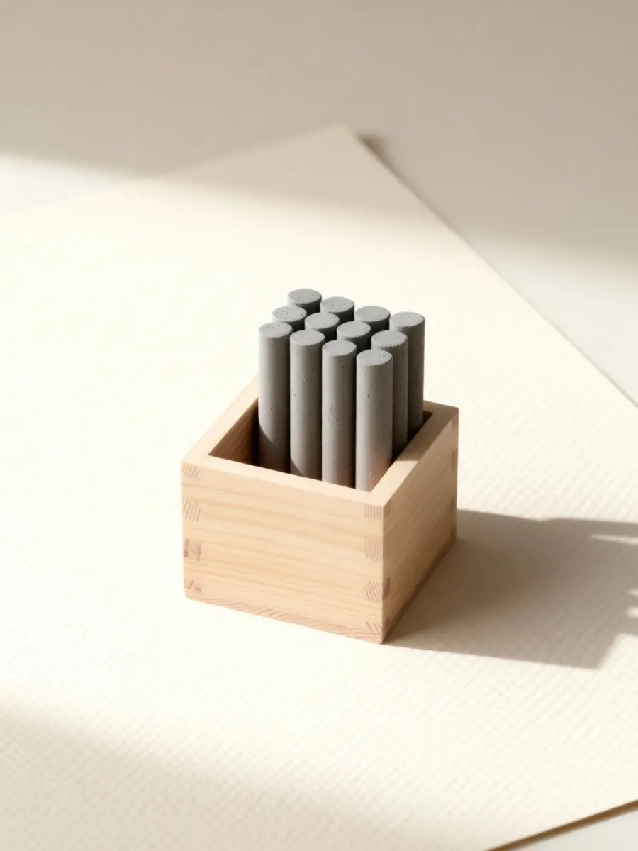 Chalk Organizer Wood Pencil Holder Desk Pen Holder Office Desktop Storage Case Makeup Brush Storage Charcoal Pencils Case