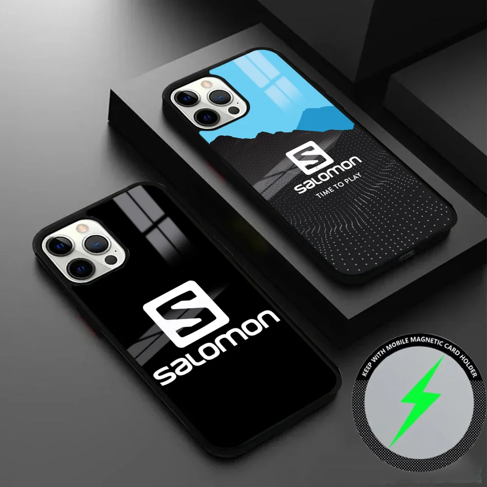 S-Salomon-LY Phone Case For iPhone 16 15 14 13 12 11 Pro Max Plus Mini Magsafe Mirror Wireless Magnetic Cover