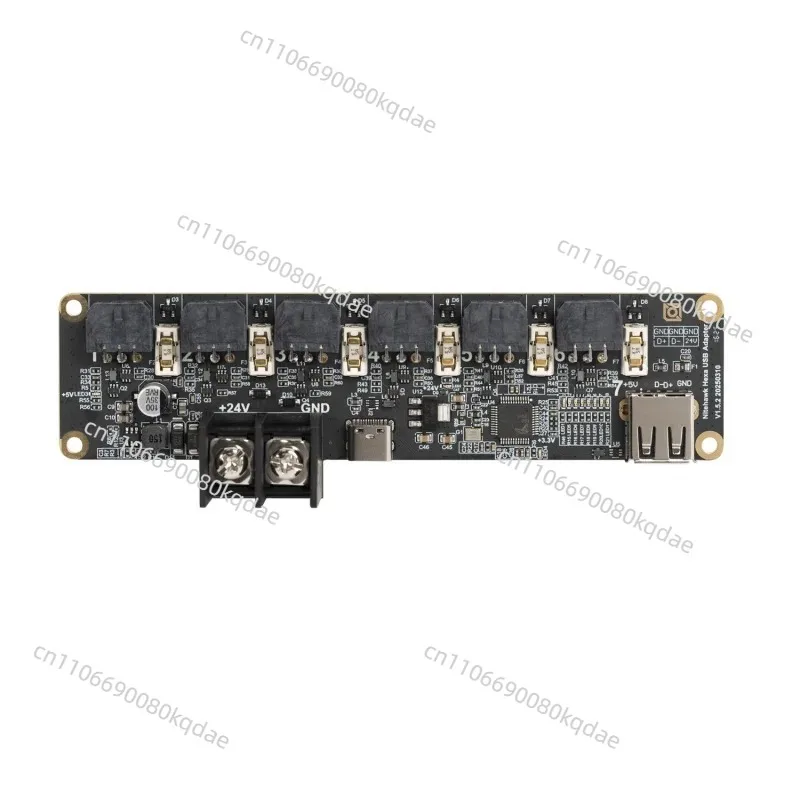 Suitable for LDO Nitehawk Hexa six-channel USB tool head hub 24V power distribution multi-nozzle Toolboard