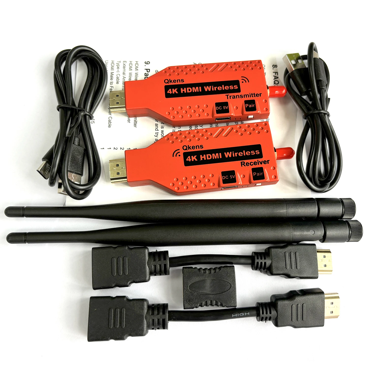 

50m 150m 1080p 4K HDMI Wireless Extender Video Transmitter Receiver Display Adapter Screen Mirror Fr Camera Laptop To TV Monitor