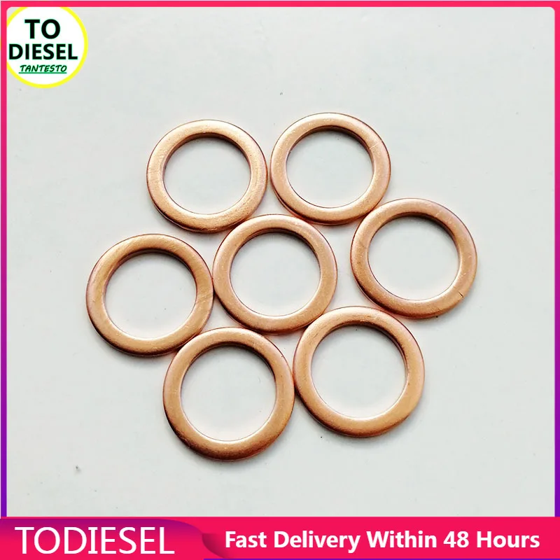 100PCS Diesel Car Fuel CRIN Injector Repair Gasket for Mitsubishi Delica Pajero L200 L400 MD070717 4D56 4M40 4D65, 4D68, 4D55