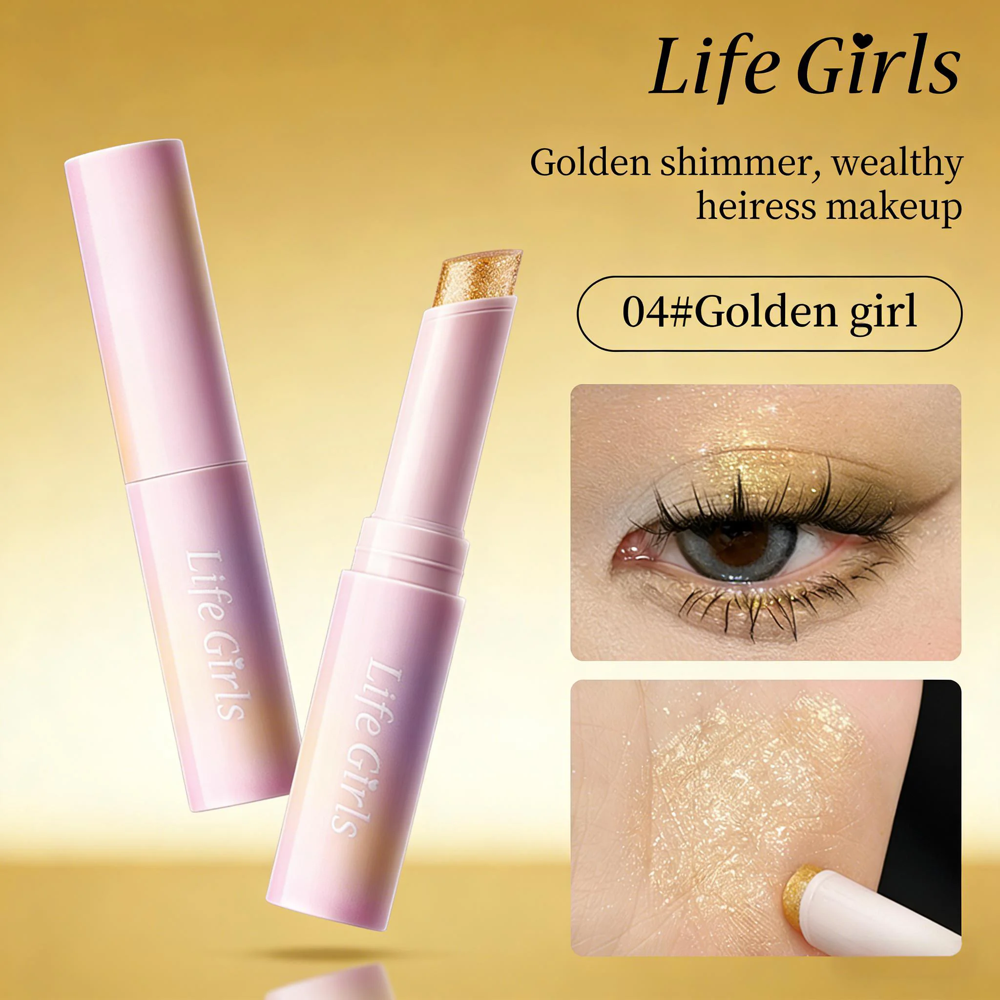 Barra de sombra de ojos rápida y fácil disponible en varios colores Duradera Perfecta para un aspecto diario Ideal para principiantes en maquillaje