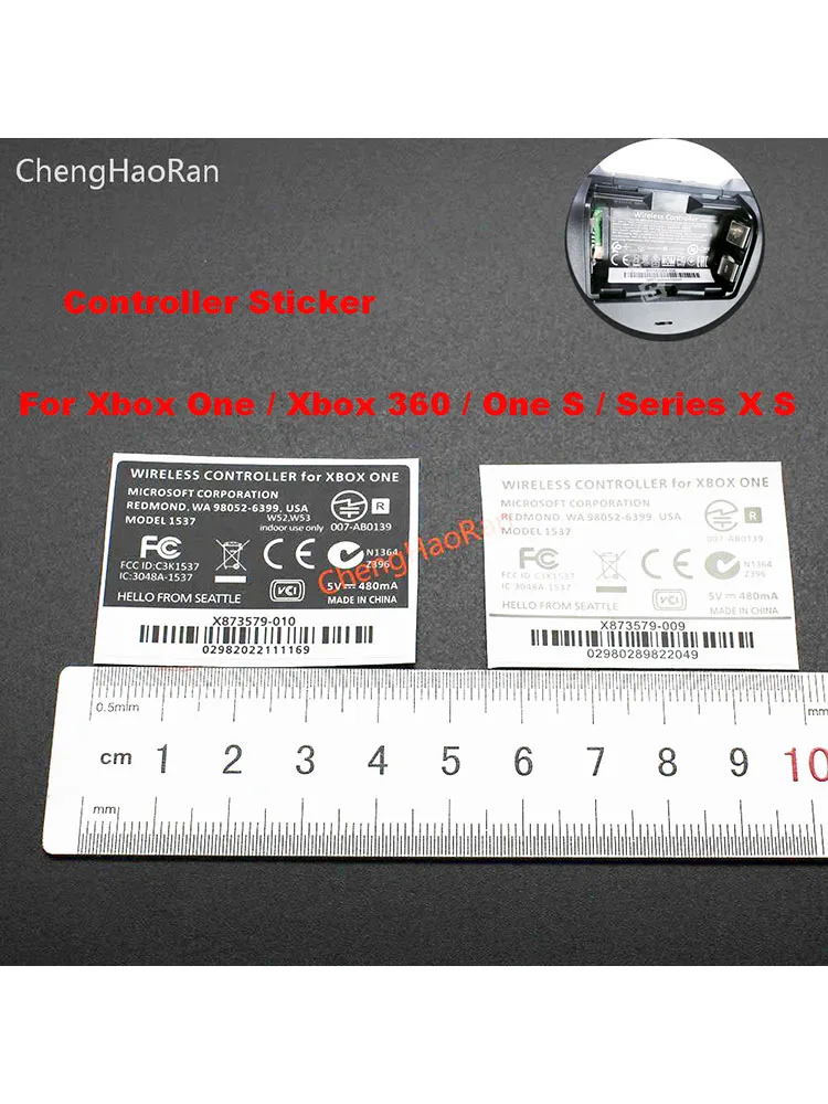 12 szt. Dla Xbox One 360 S X Slim Elite bezprzewodowa/konsola przewodowa etykieta naklejka z kodem kreskowym gwarancyjna uszczelka na komorę baterii