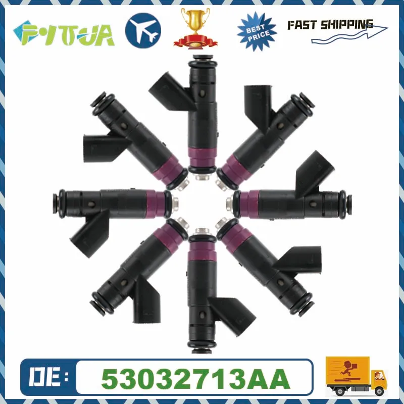 4/8PCS Fuel Injector 53032713AA 53032713AB 0280155780 For Dodge Ram 1500 2500 3500 Durango 5.7L V8 2004-2009