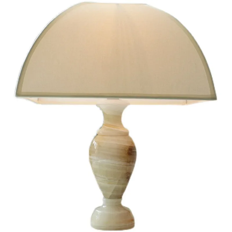 

Medieval Jade, Retro French Table Lamp, Bedroom, Bedside, Living Room Decoration, Cream Decorative Atmosphere, INS Lamp