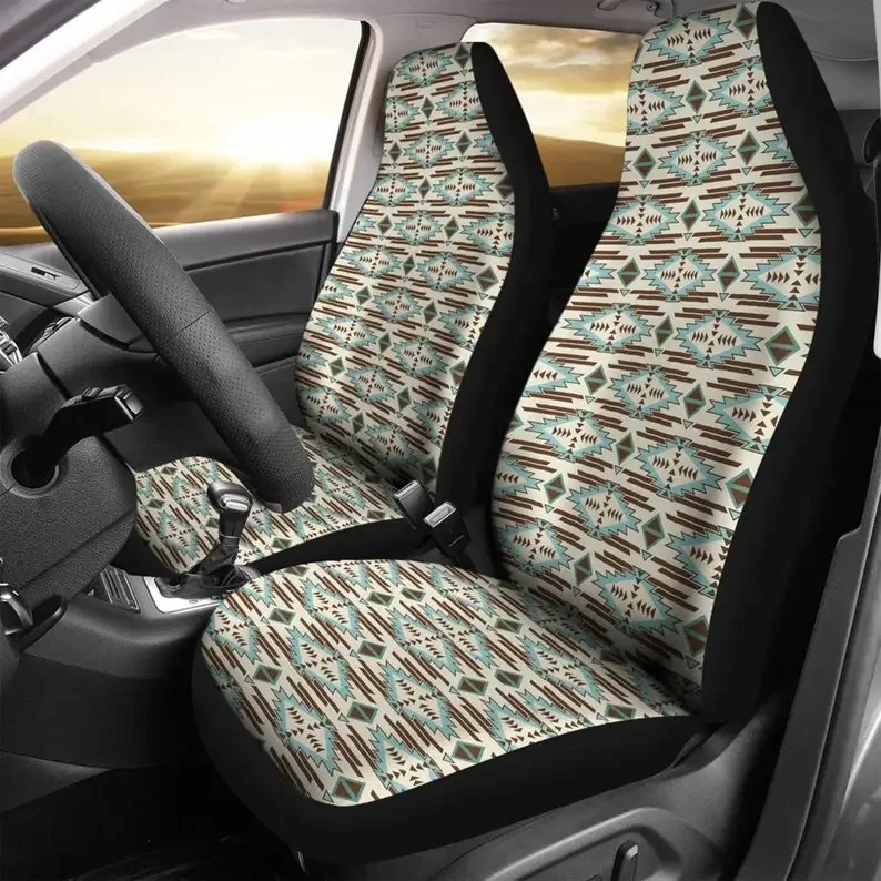 Arctic Blue Arrow Car Seat Covers, Custom Made Cover New Car Gifts ideas Cute Car Accessories