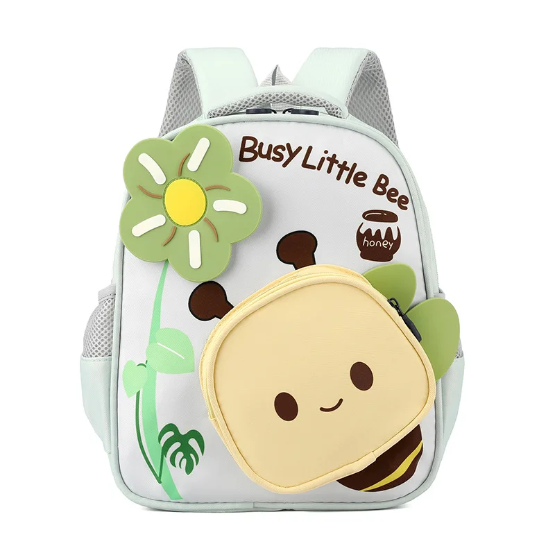 Kids 3D Bee Backpack Toddler Cute Flower School Bag Padded Handle Lightweight Preschool Daily Travel Knapsack Boys Girls
