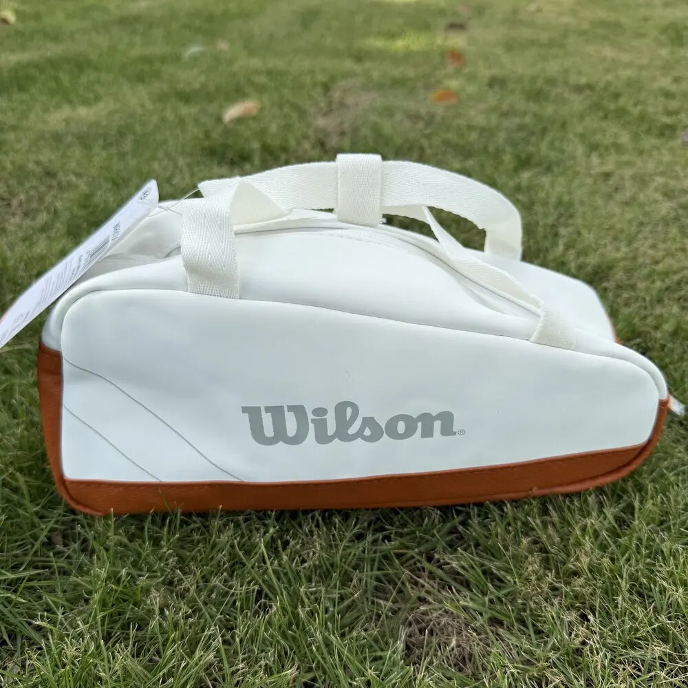 Wilson PU Leather Small Hand Bag Super Tour Tennis AccessoriesRoland Garros Mini Travel Bag Racquet Sports Bag