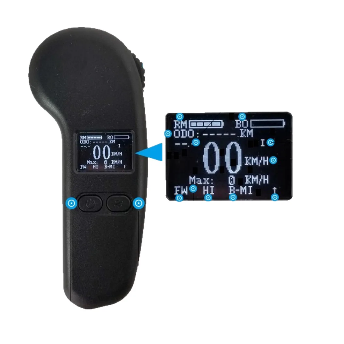 Electric Four-wheel Skateboard Remote Control, Wireless Skateboard Remote Control ESC Handle Remote Control