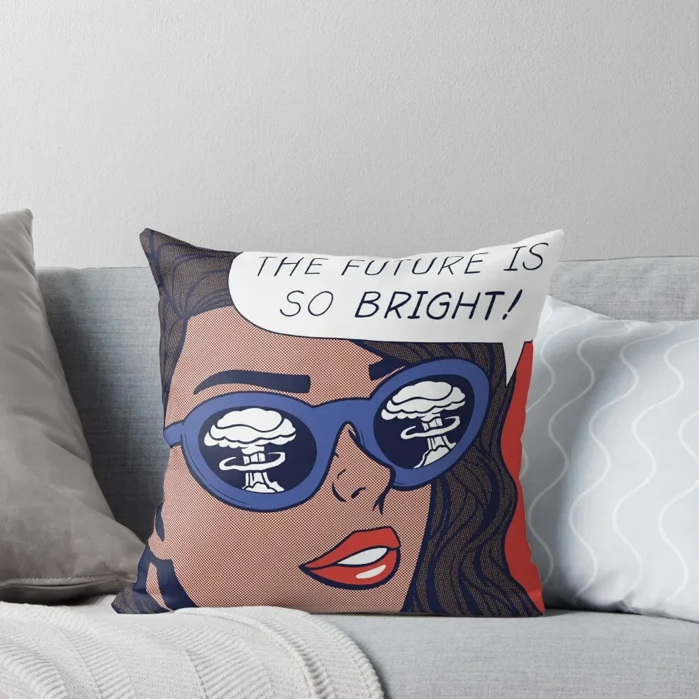 Pop Optimism Girl Throw Pillow Luxury Pillow Cover Pillow Case