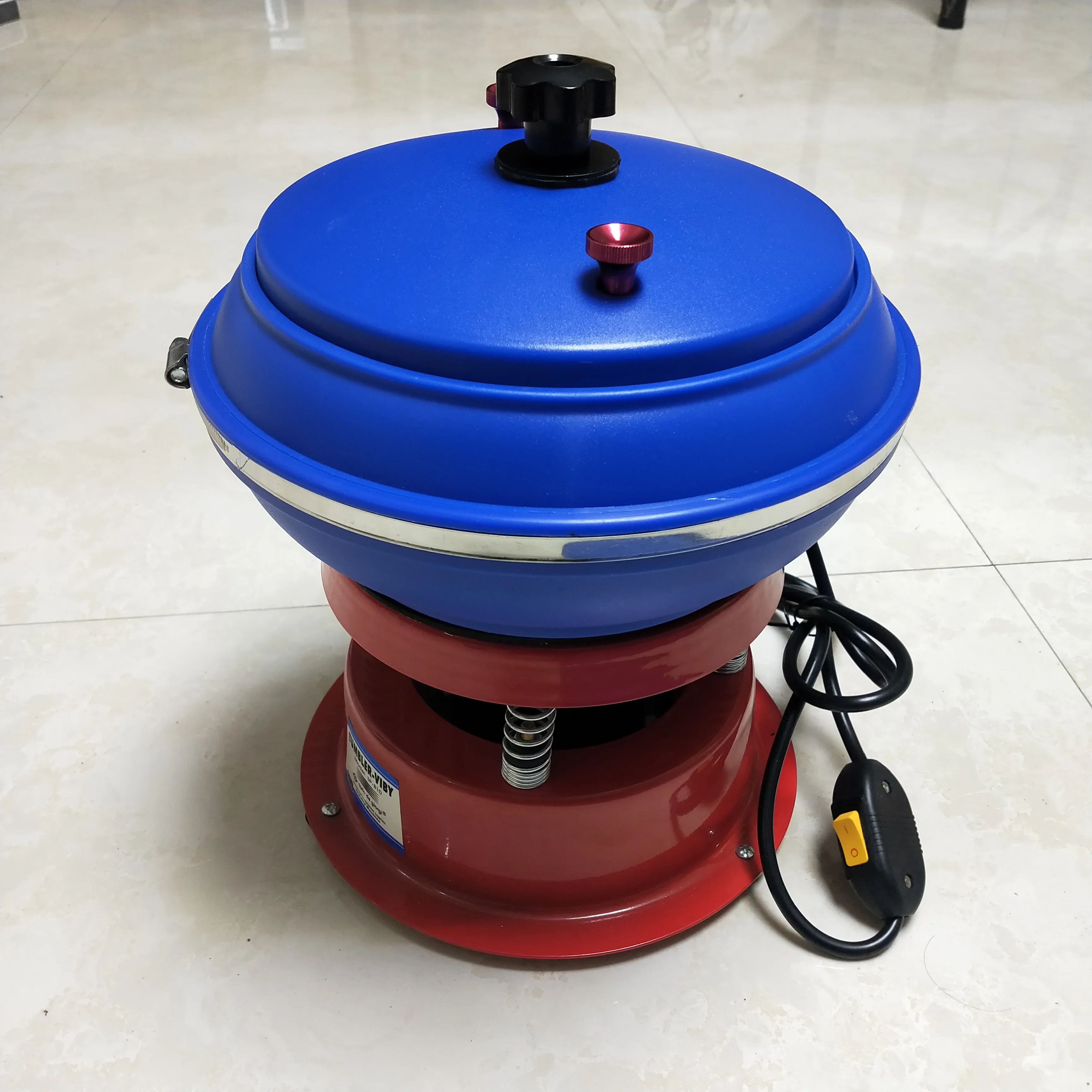 Large vibration polishing machine vibration barrel 17 inch light jade agate hardware jewelry throwing small