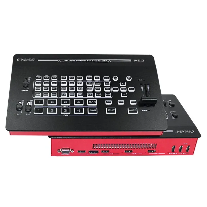 2026 DeviceWell UHS7105 All-in-One 4K UHD Video Production Console for Radio & TV Broadcasting