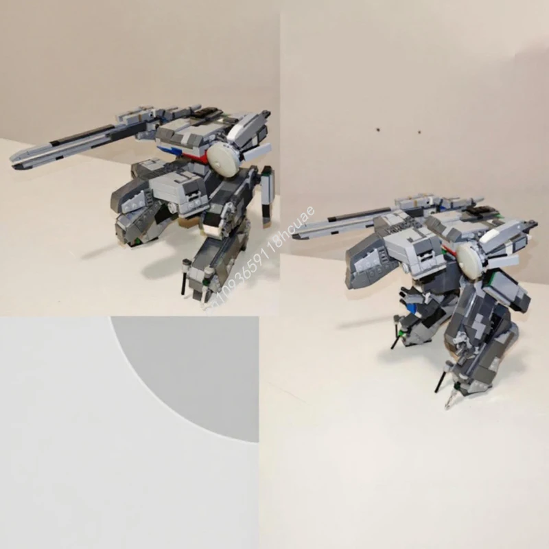 1032pcs MOC Metal Gear Solid REX Scale Model Building blocks Kids Modular creative craft toys Assemble DIY Christmas gifts
